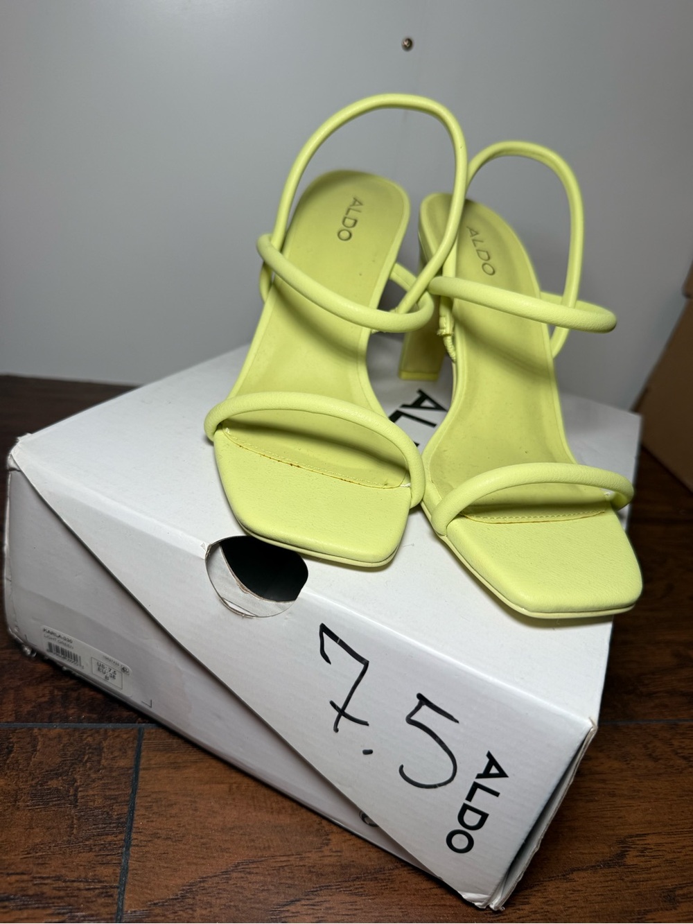Aldo Karla 330 Light green Strappy Block Heel Sandals